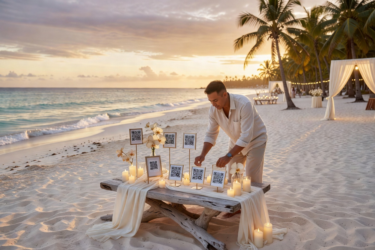 Wedding QR Code Photos: Creative Display Ideas for Your Tables - image 2
