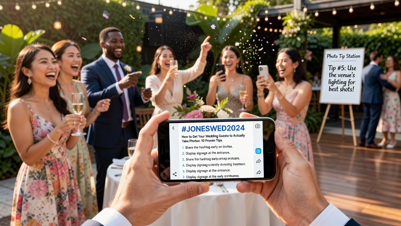 1. Create a Wedding Hashtag and Promote It Early