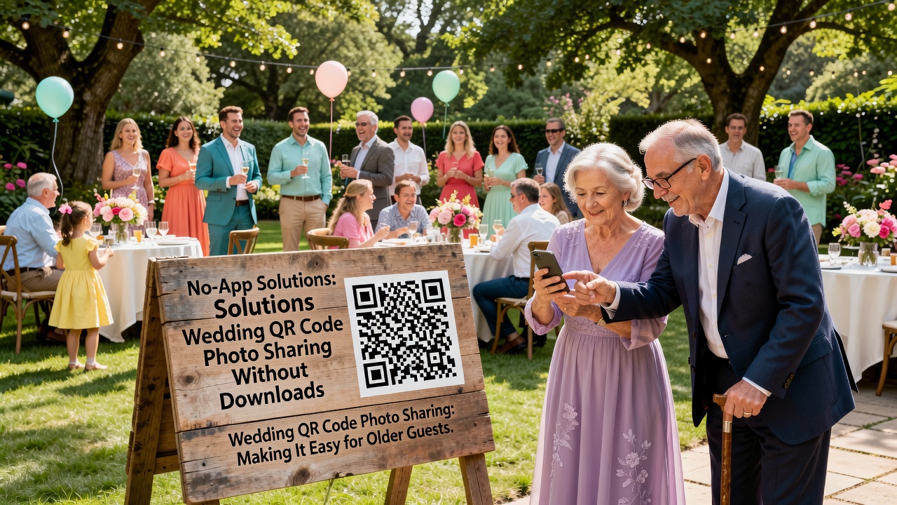 No-App Solutions: Wedding QR Code Photo Sharing Without Downloads
